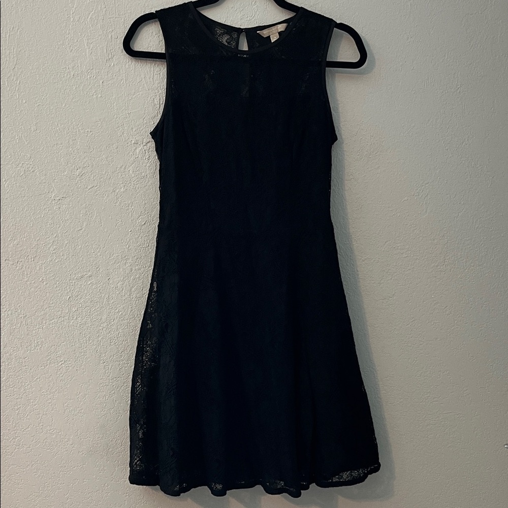 Banana Republic Black Mini Lace Dress Size 2